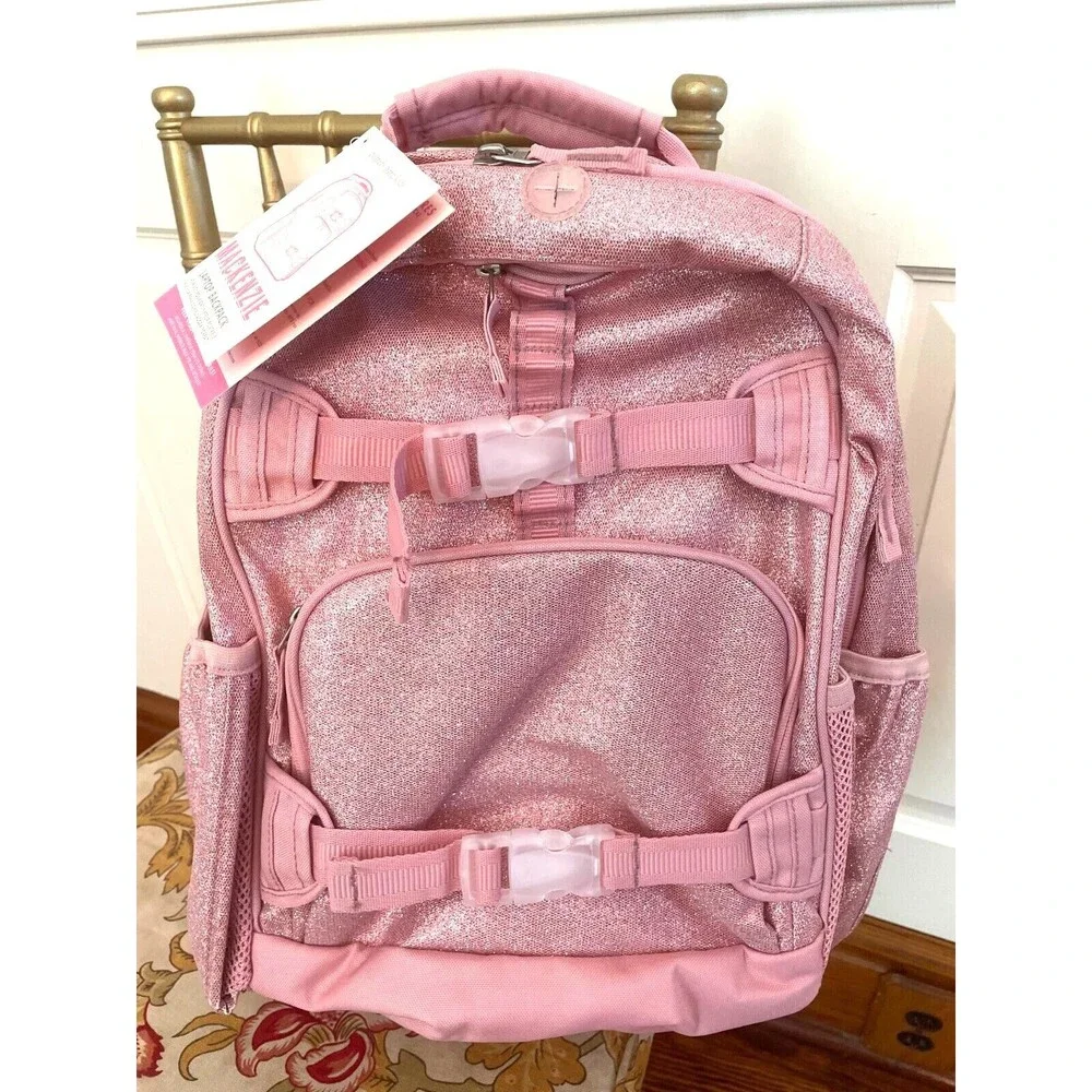 Pottery barn school LARGE Backpack +Sticker princess glitter Barbie Travel girl